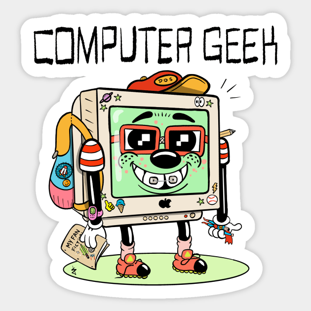 Computer geek Sticker by Dagger44